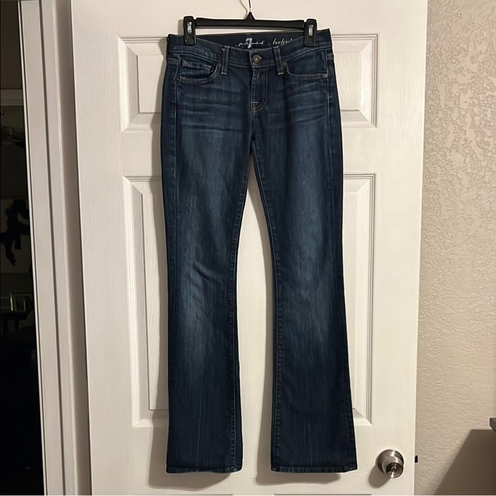 7 For All Mankind  Dark Wash Bootcut Jeans